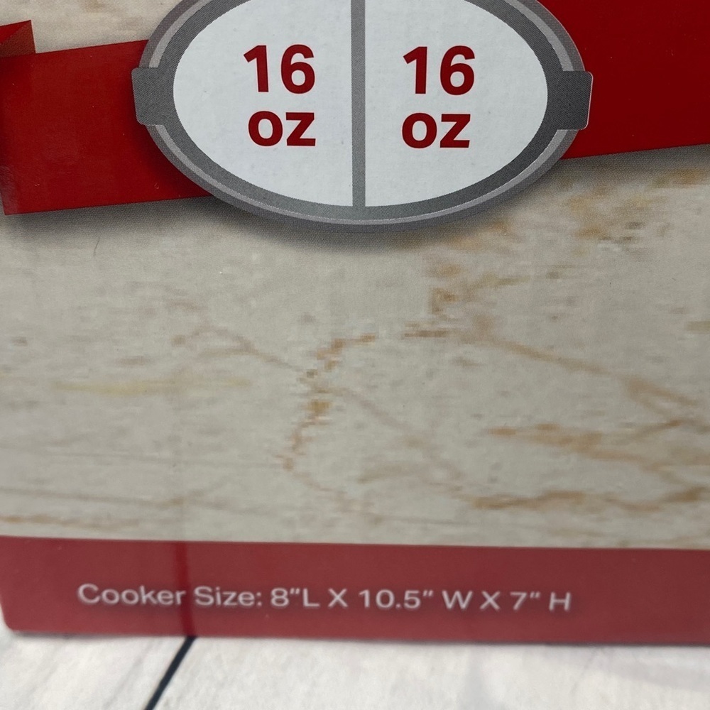 Sunfeast Double Compartment Slow Cooker – 2 x 16 oz Removable Stoneware - Picture 5 of 5